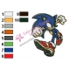 Sonic Embroidery Design 07